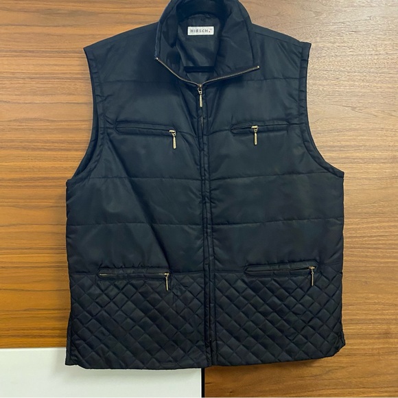 BLACK QUILTED VEST - Picture 4 of 9